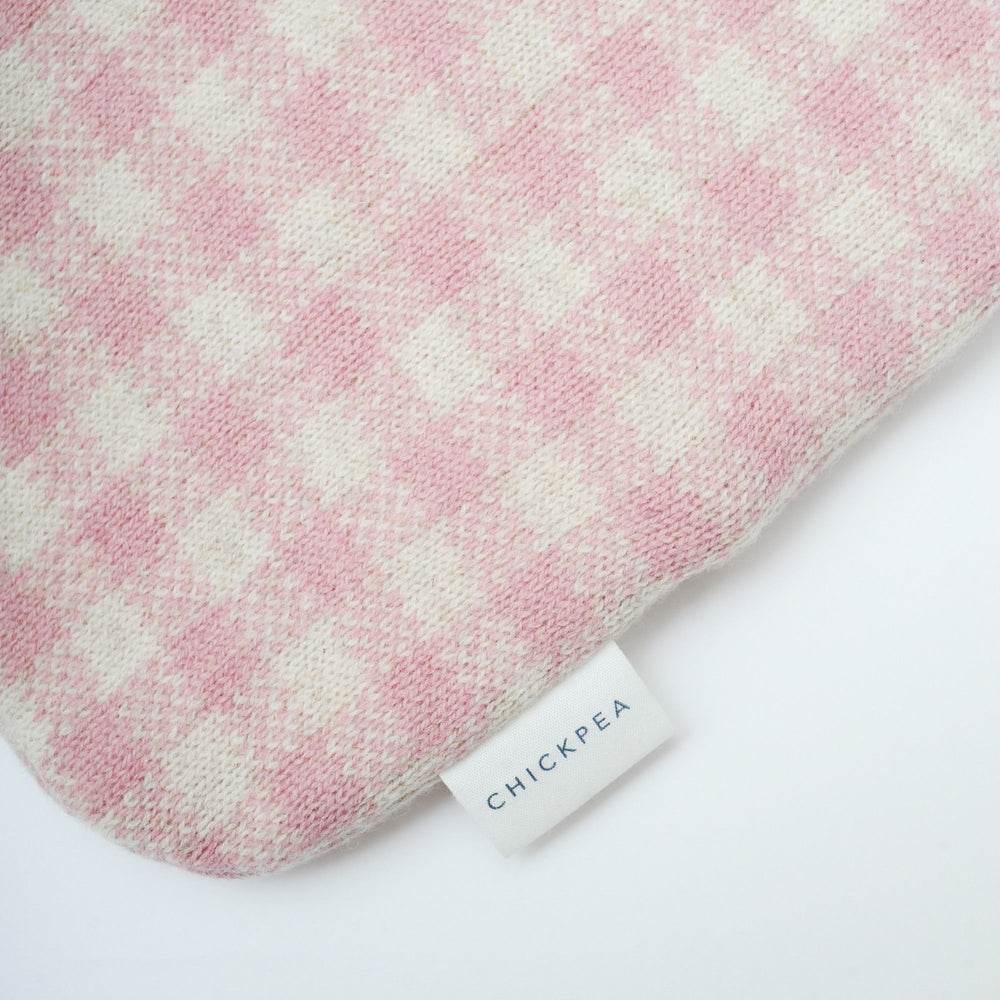 Pink Gingham Hot Water Bottle