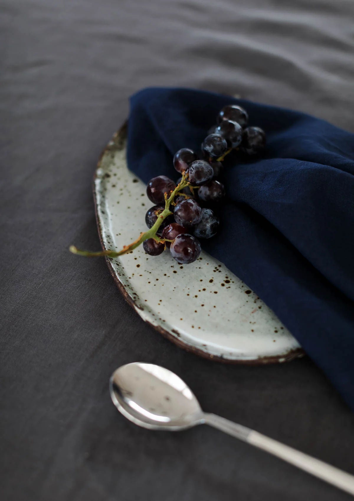 100% Linen Table Napkins - Navy (Set of Four)