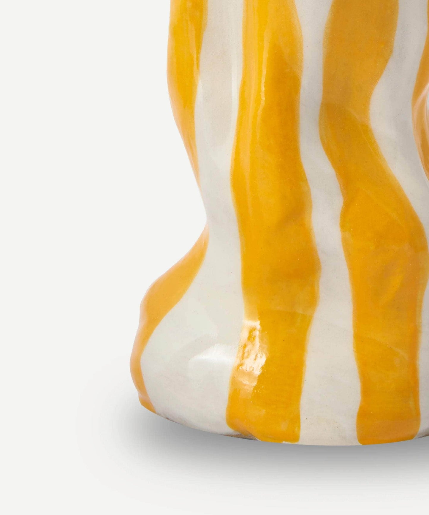 Orange Candy Stripe Vase