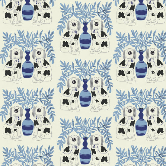 Pair of Dogs Fabric