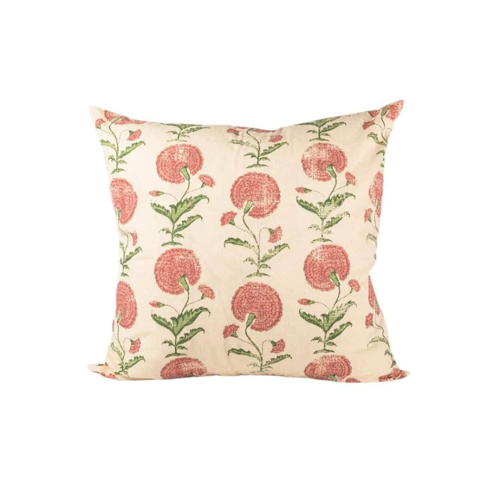 Poppy Cotton Scatter Cushion in Red