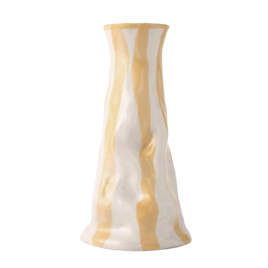 Straw Candy Stripe Vase