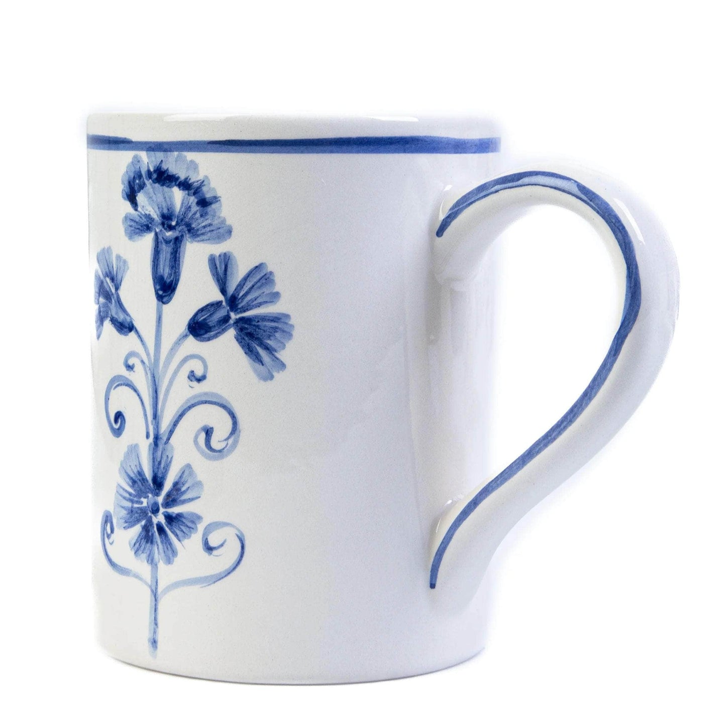 Floral Mugs Blue - Set of 4