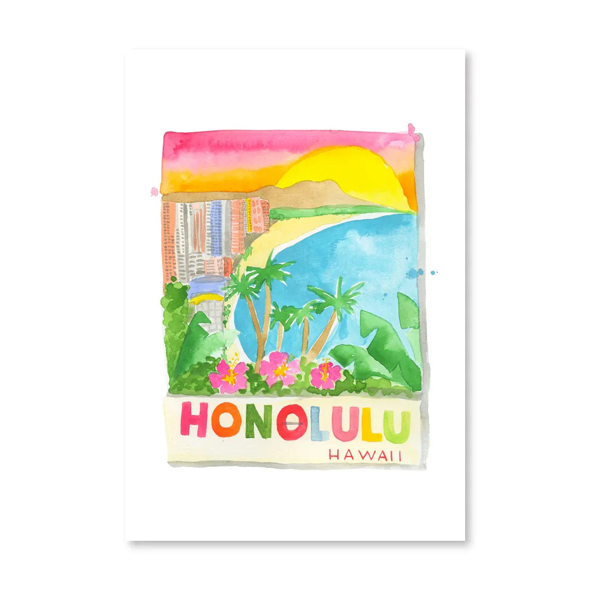 Honolulu Matchbook Print