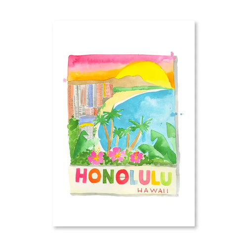 Honolulu Matchbook Print