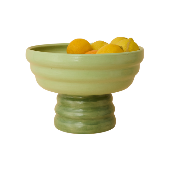 Pedestal Bowl - Green