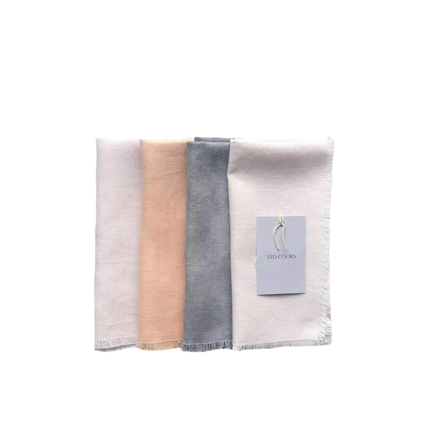 Naturally Dyed Assorted Sunrise Napkins - Set of Four