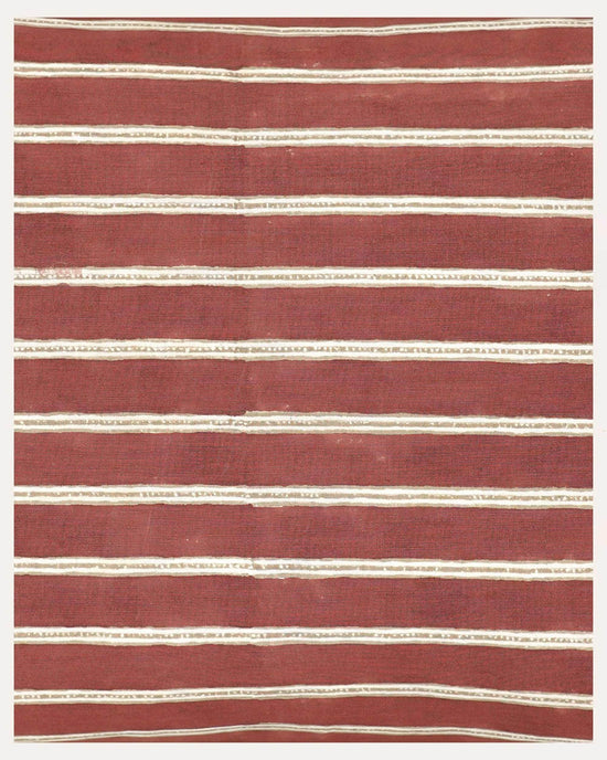 Edo Stripe Cushion - Red