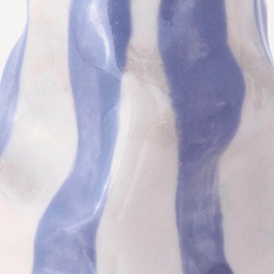 Dark Lavender Candy Stripe Candle Holder