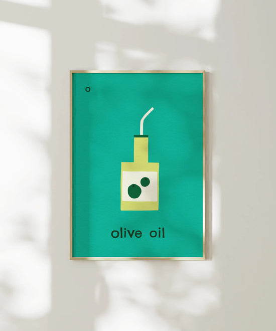 O for Olive Oil Print