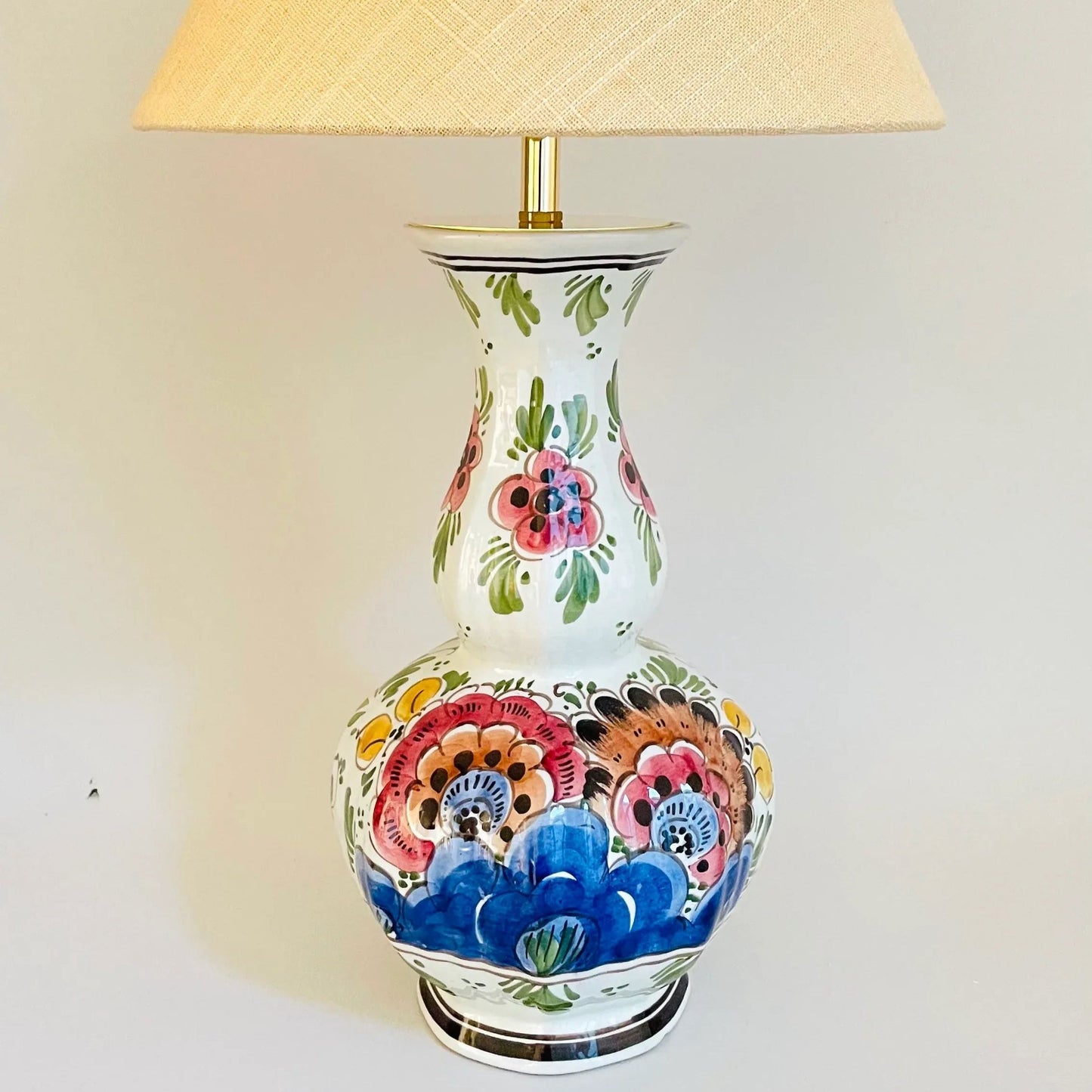 Antique Delft Lamp