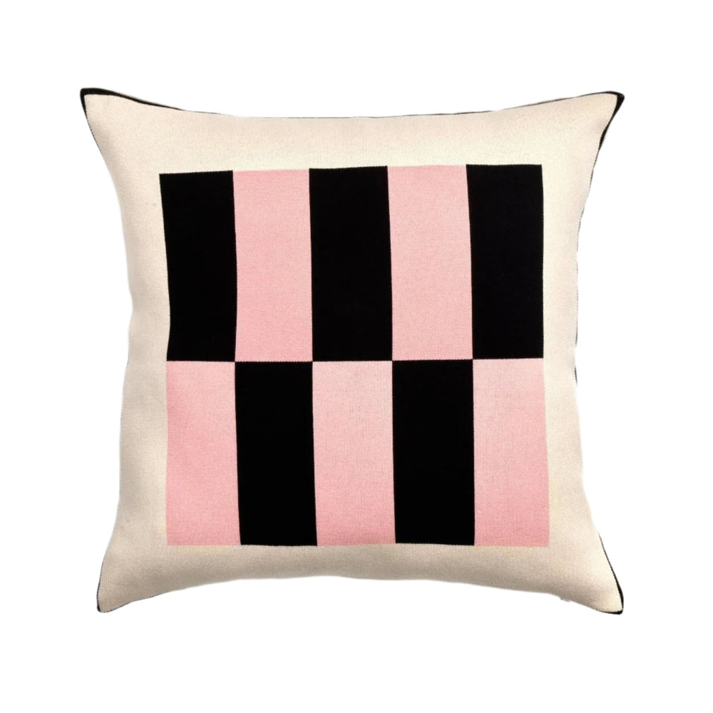 Liquorice Square Cushion - Soft Pink