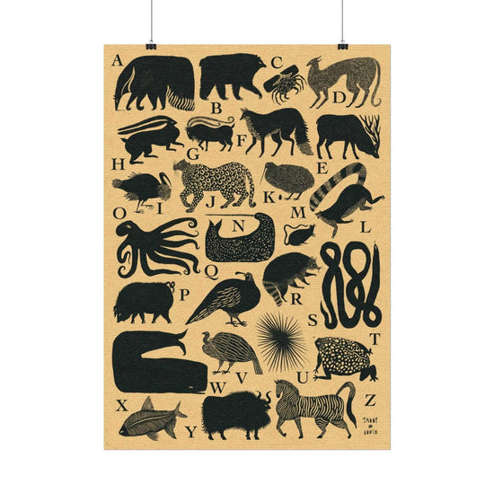 Tabby Booth Fine Art Print • Animal Alphabet