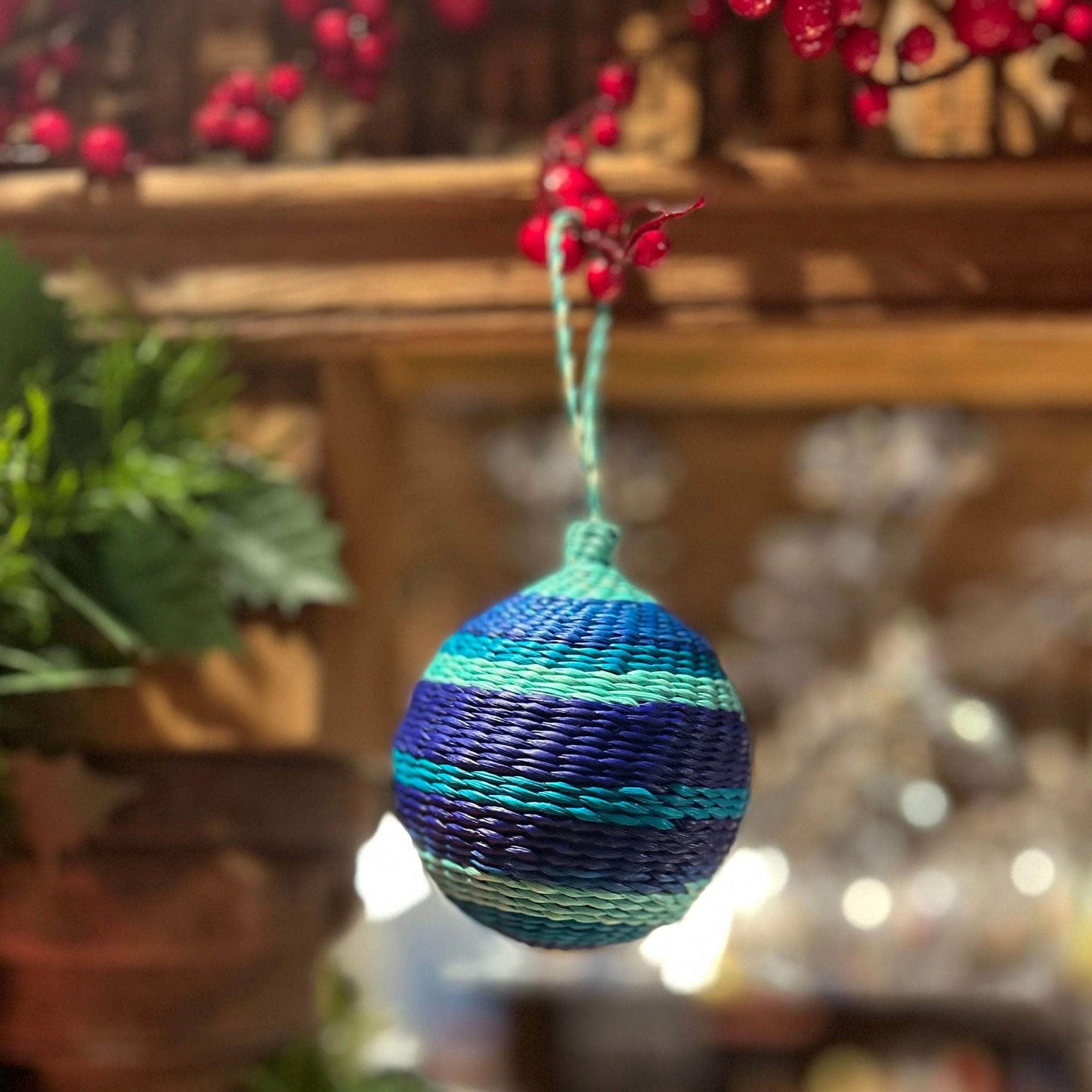 Palmito Woven Baubles (Set of 4)