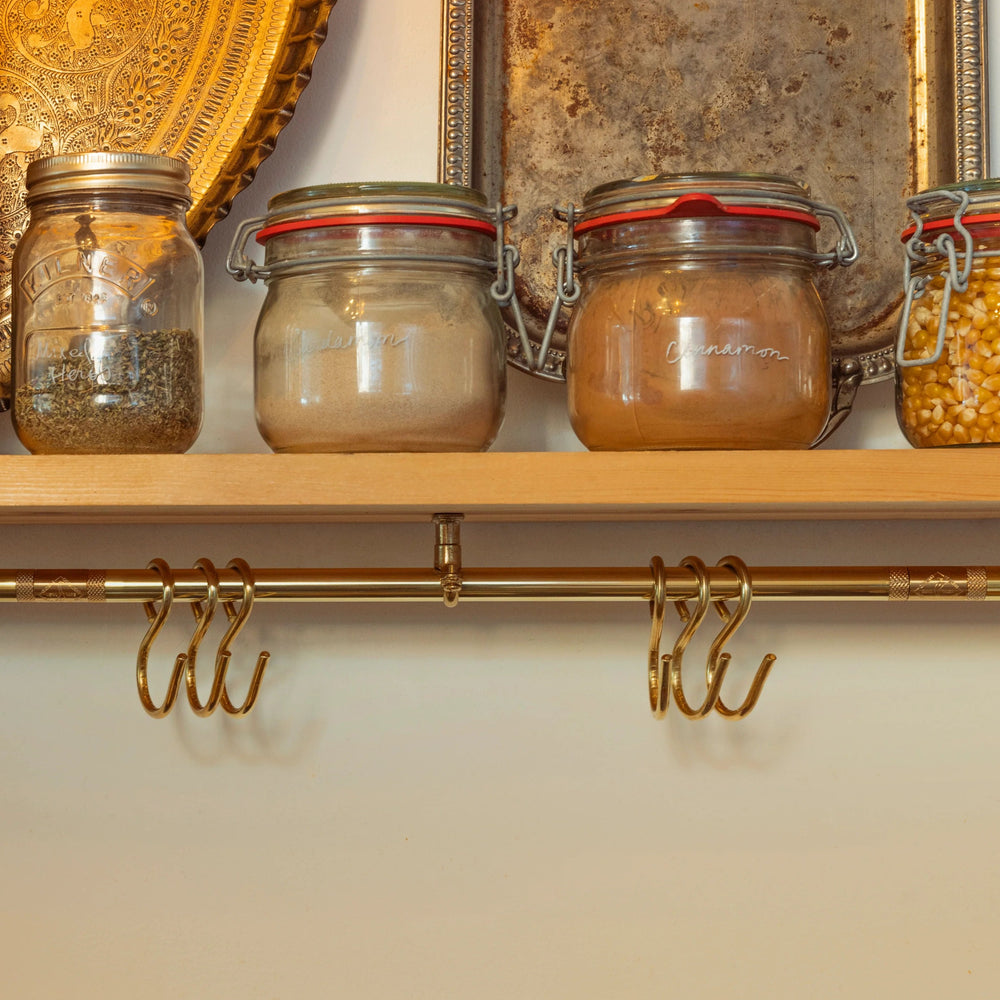 Brass Hanging Rail  68cm