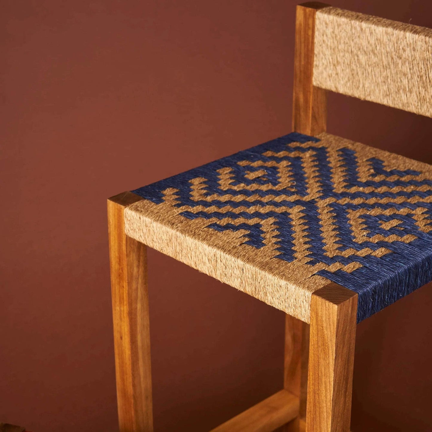 Matteo Woven Bar Stool