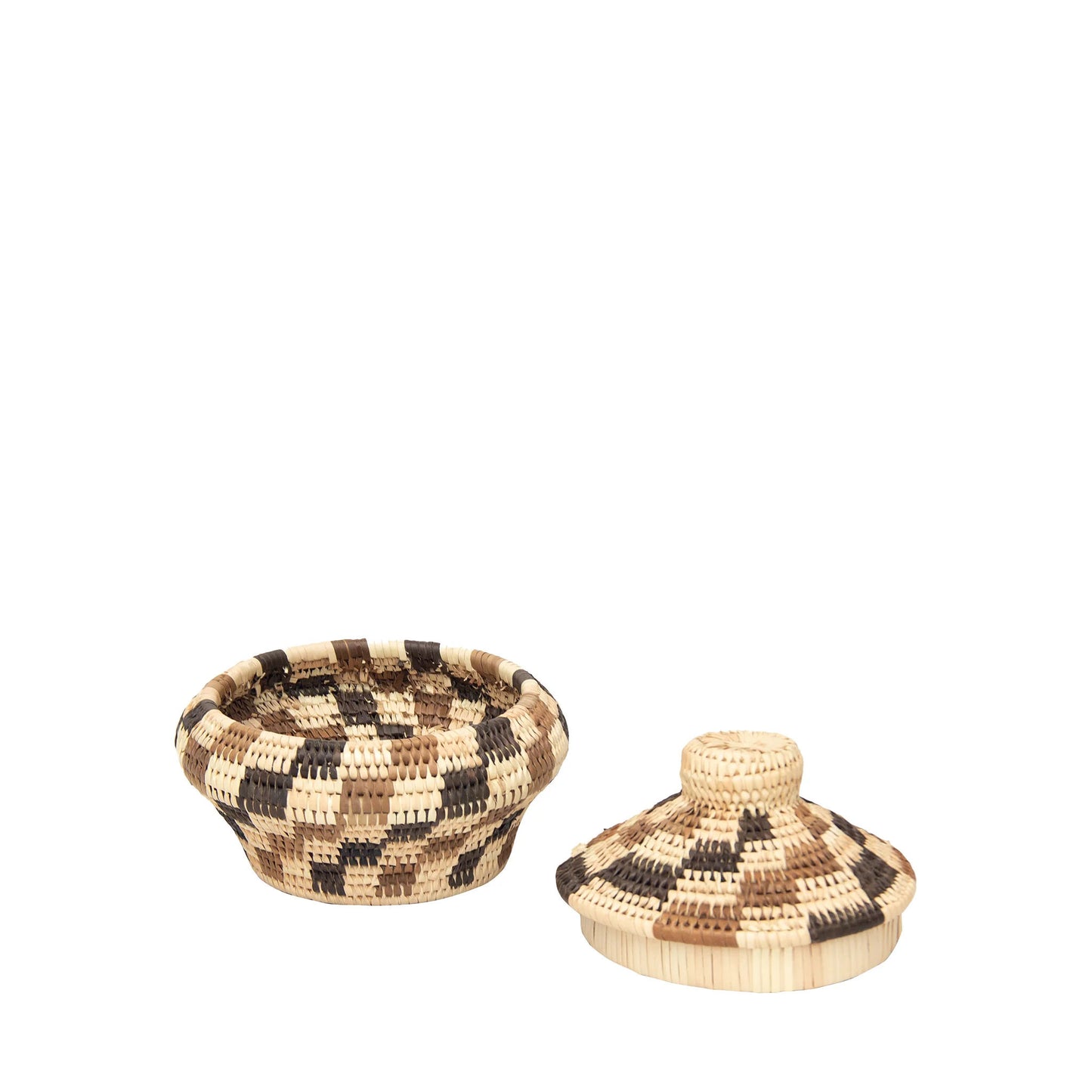 Checkmate Decorative Basket With Lid