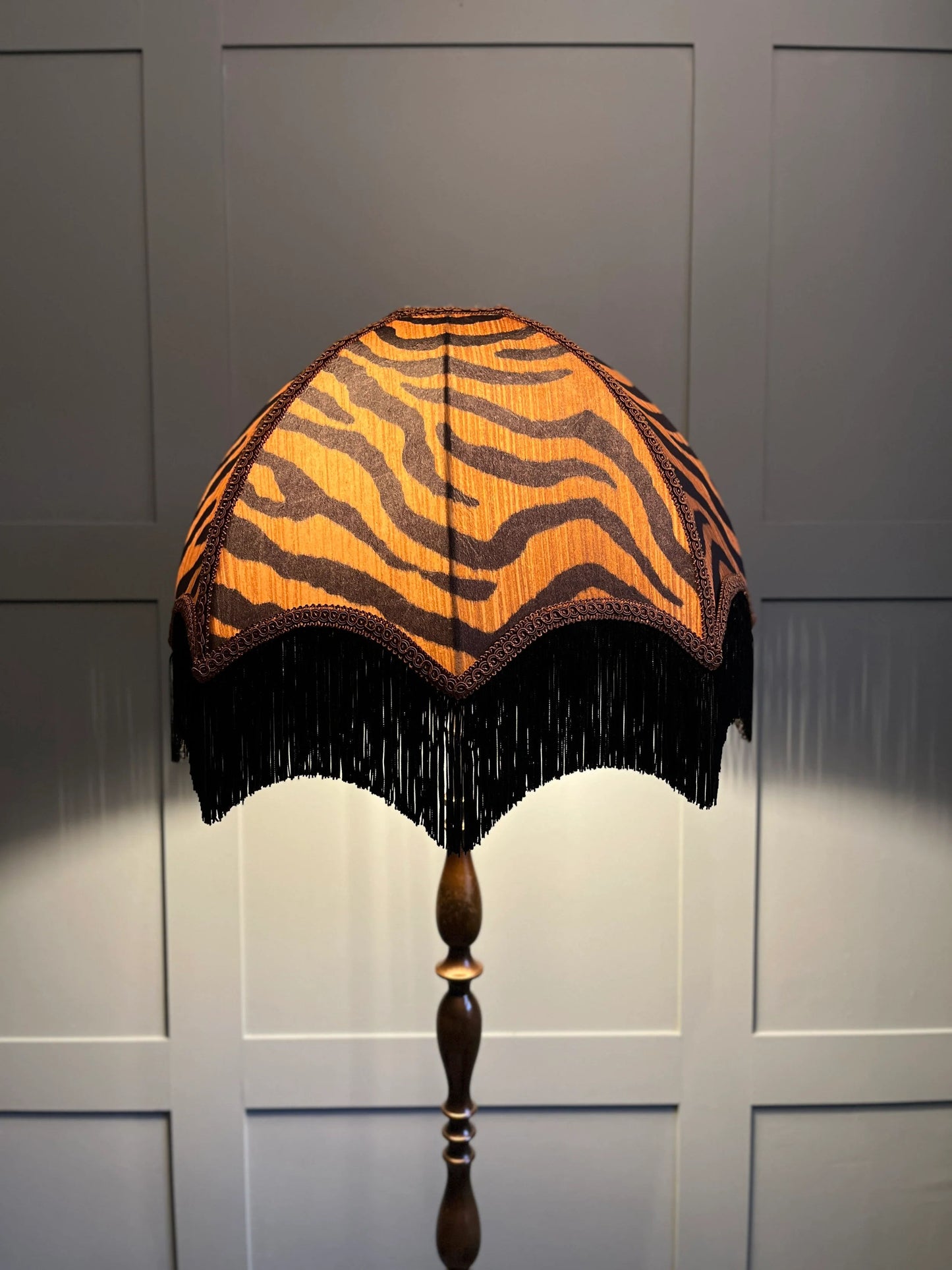 The Tigress - Vintage Dome Lampshade