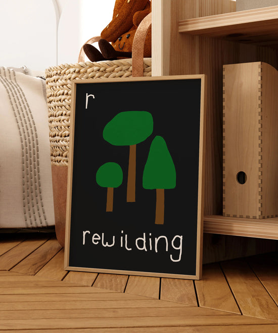 R for Rewilding Print