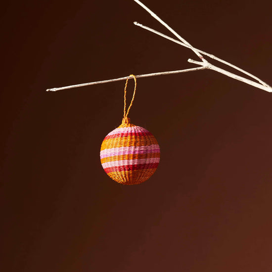 Palmito Woven Baubles (Set of 4)