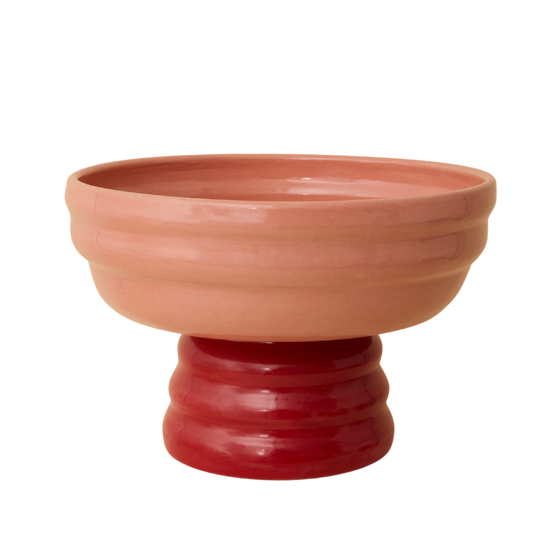 Pedestal Bowl - Pink