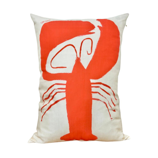 Tabby Booth • Large Cotton-Linen Lobster Cushion