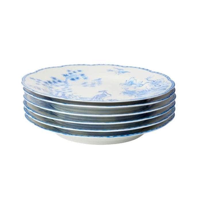 Virginia Blue and White Dessert Plates | Set of 4