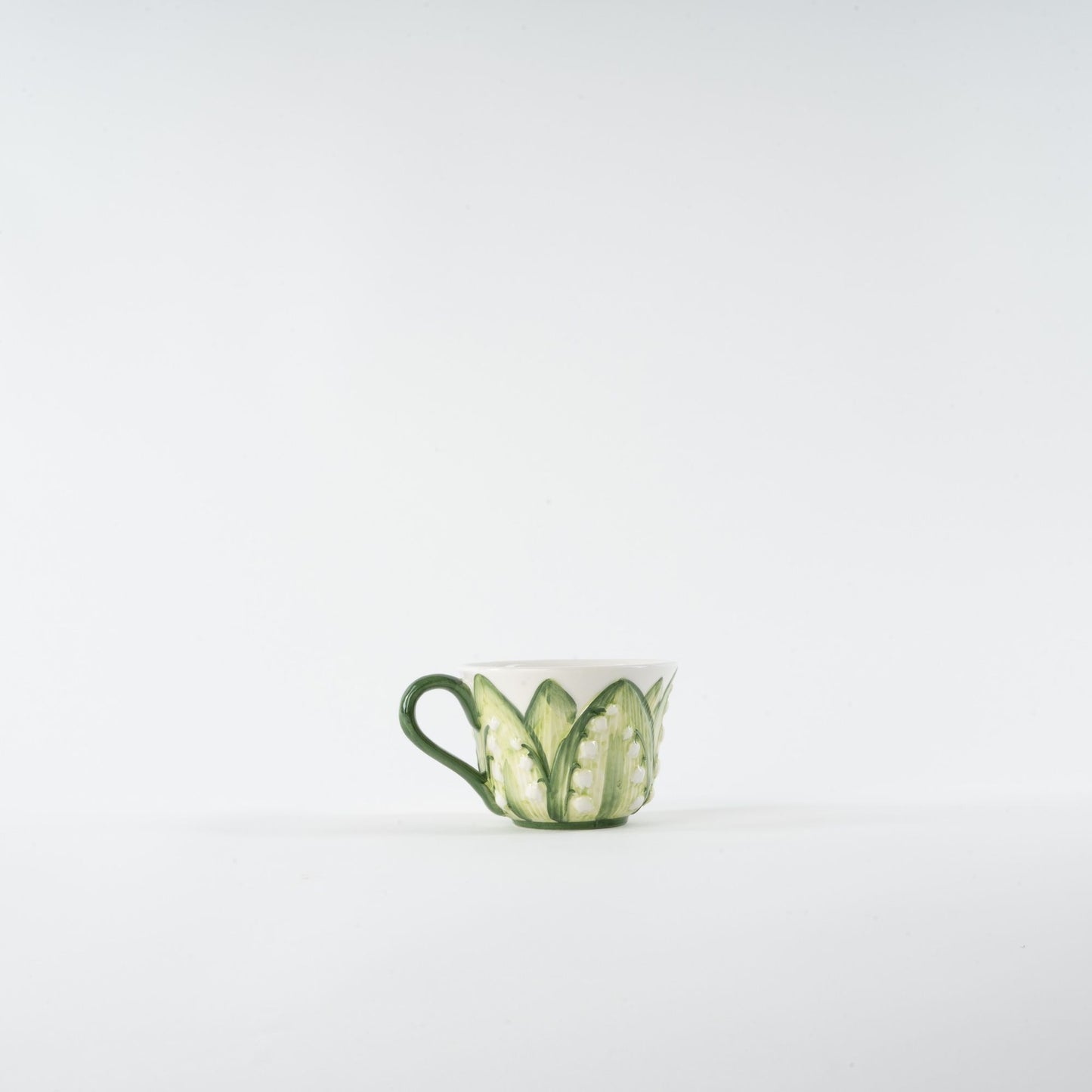 Lily of The Valley Hand-Painted Tea Cup and Saucer