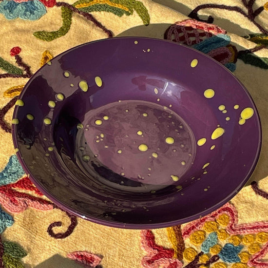 Hand Splatter Terracotta Soup Plate