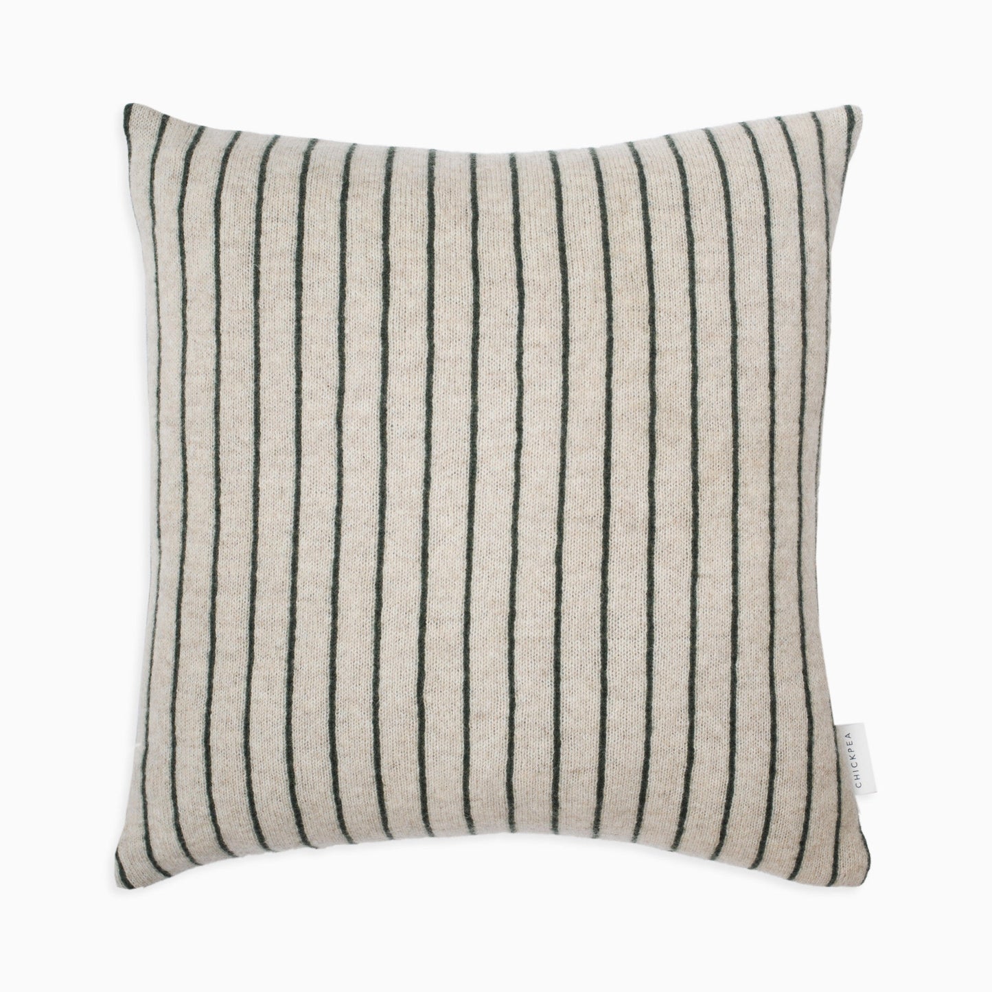 Green Wide Stripe Cushion