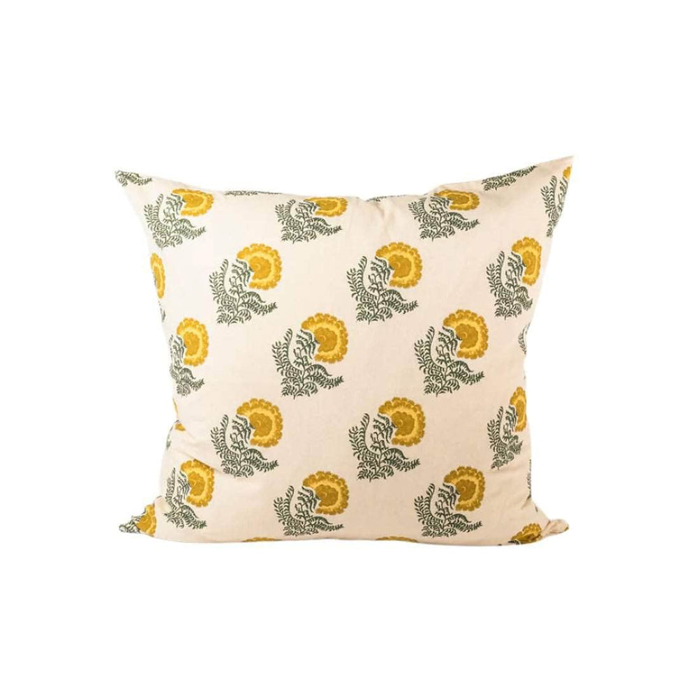 Marigold Cotton Scatter Cushion in Ochre