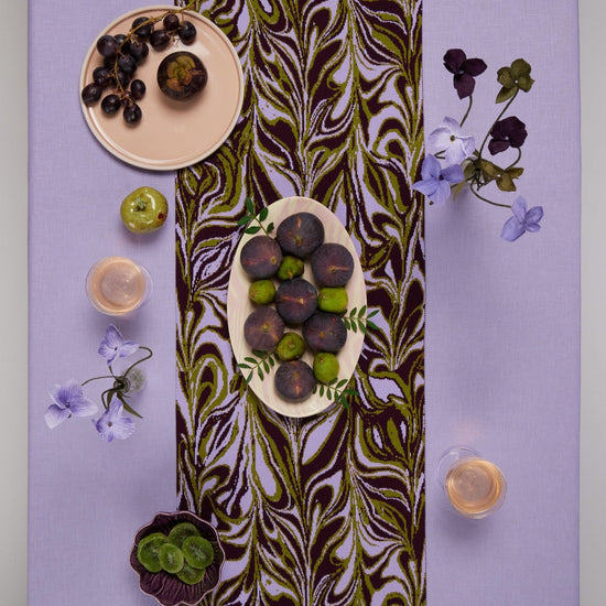 Table Runner Swirl - Fig