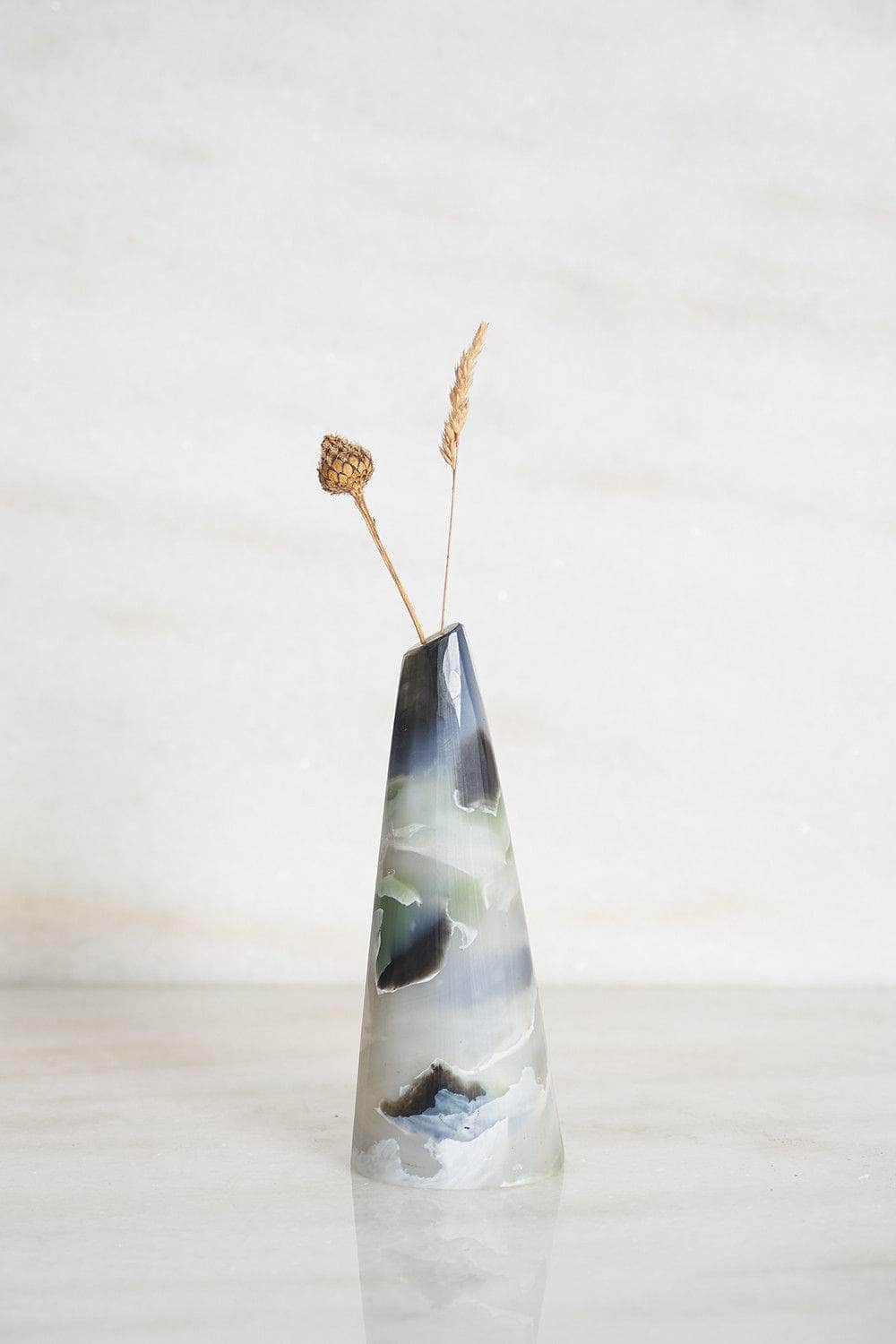 Recycled Plastic Bud Vase Peaks Sage