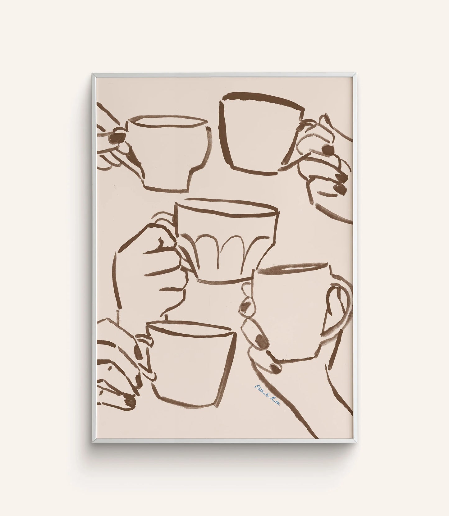 "Café du Jour" Coffee Art Print