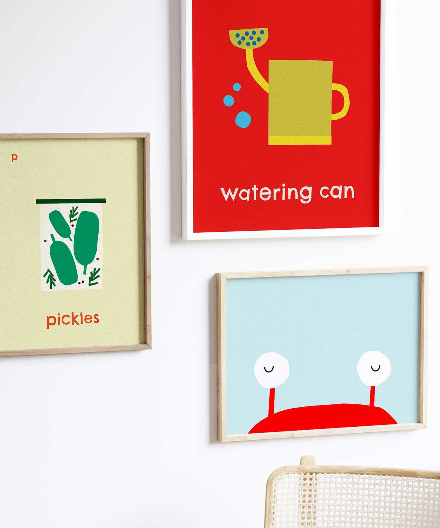 W for Watering Can Print