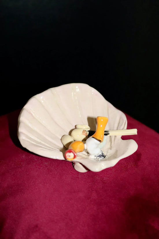 Nuts And Cigs Shell Ashtray