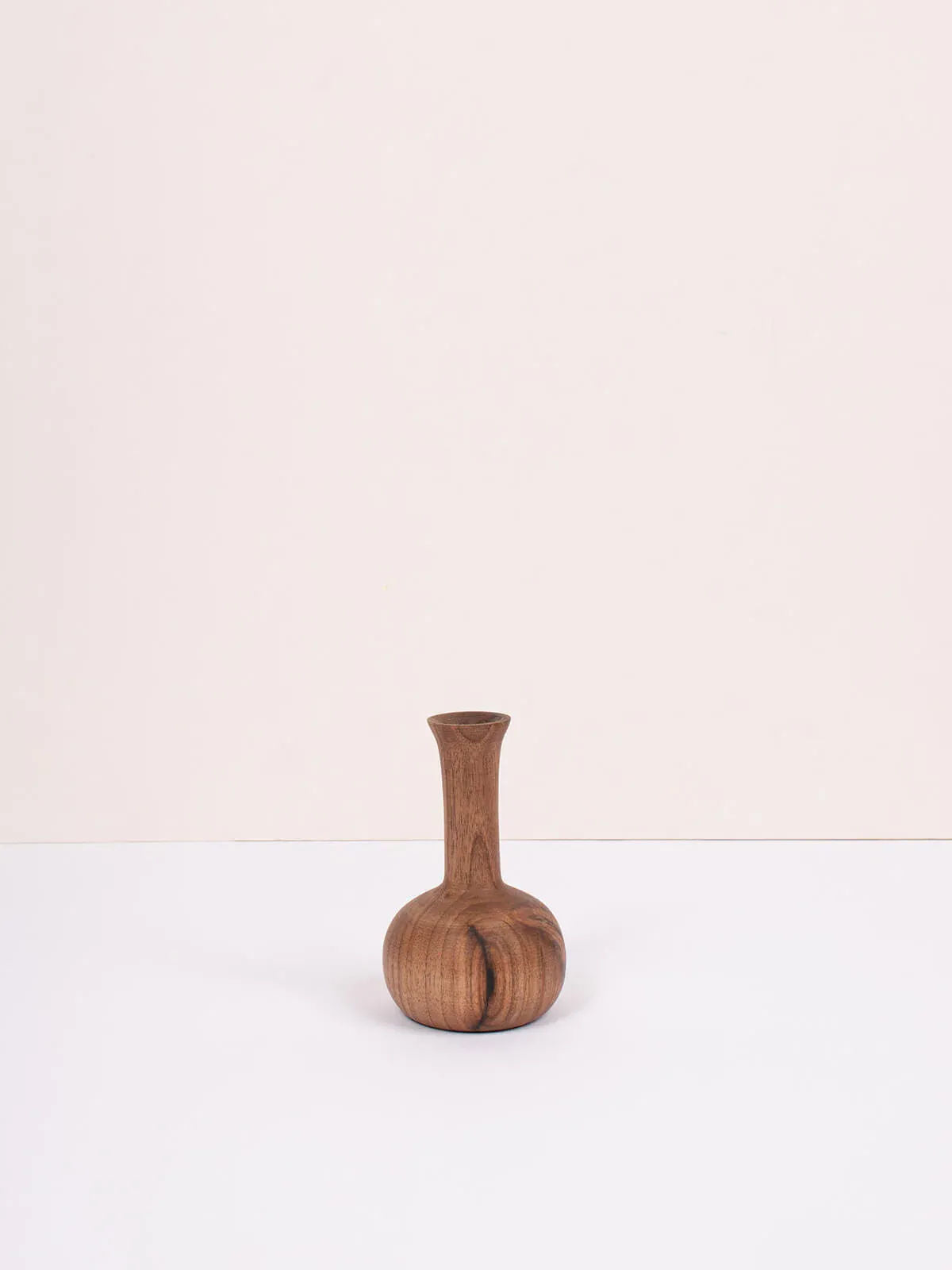 Walnut Wood Mini Vase - Joni