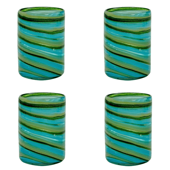 Bellotto Tumbler in Green, Set of Four