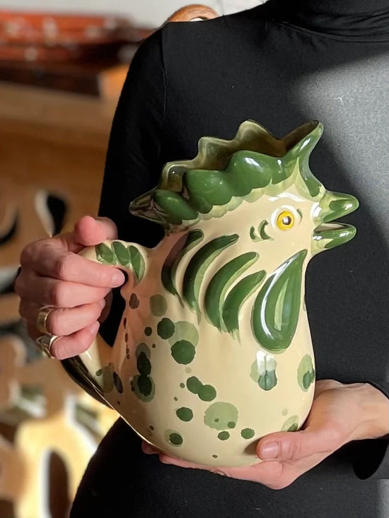 The ‘Tuscan Green’ Rooster Jug