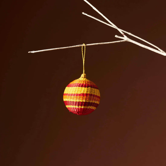 Palmito Woven Baubles (Set of 4)