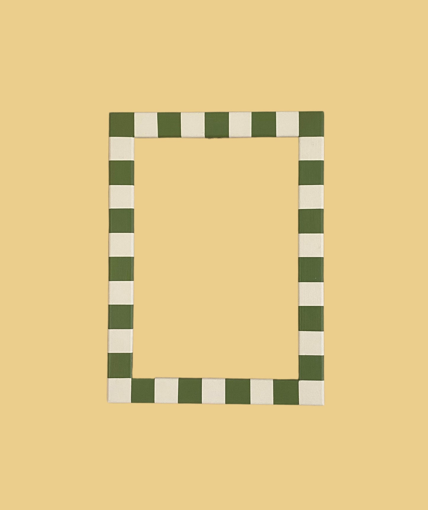 Picture Frame, Apple Green Skinny Stripes