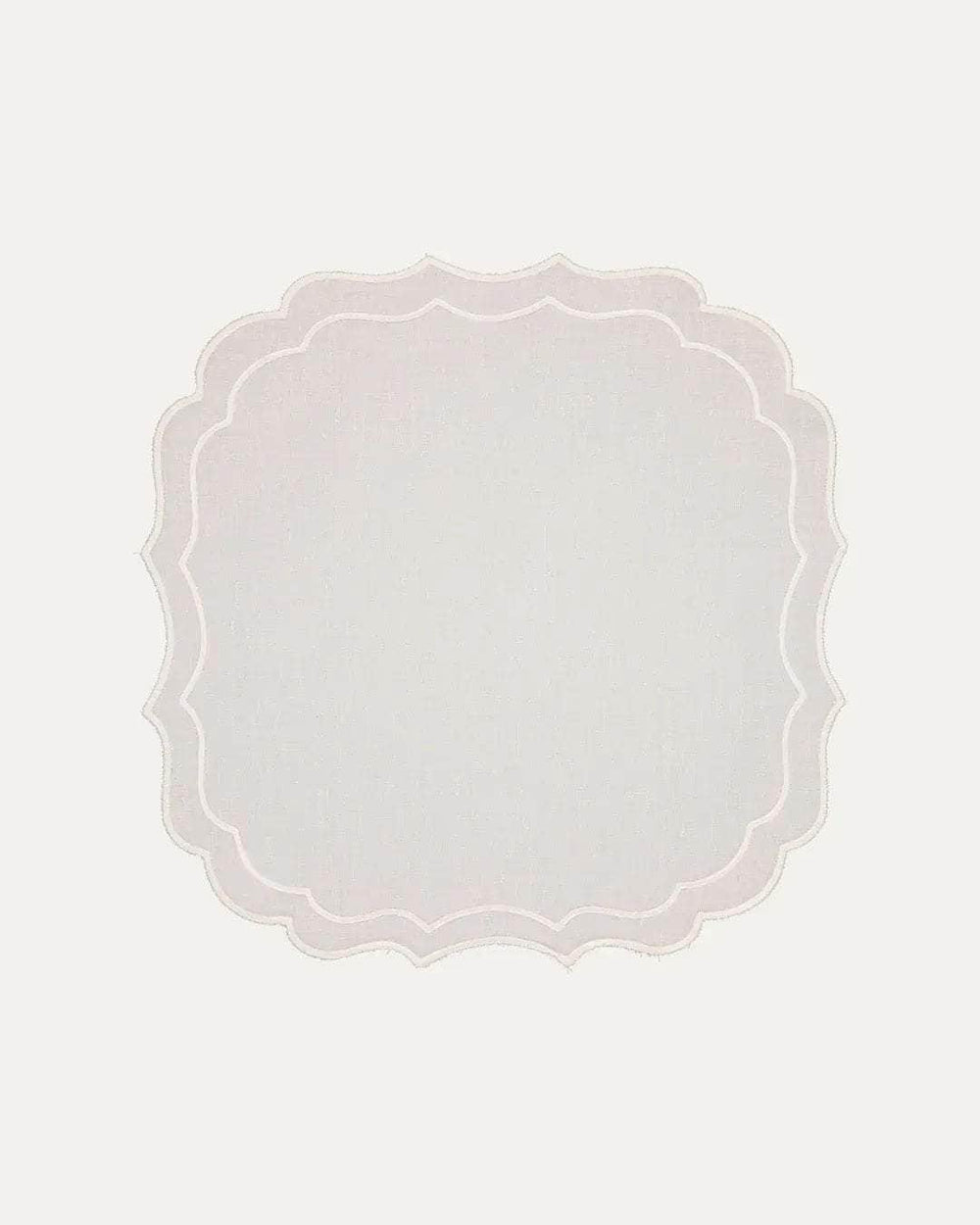 Grata Placemat, White on White