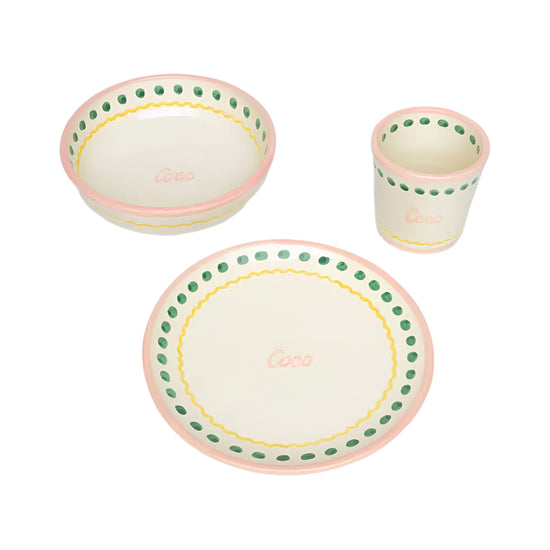 Personalised Kids Ceramic Set Pink (copia)