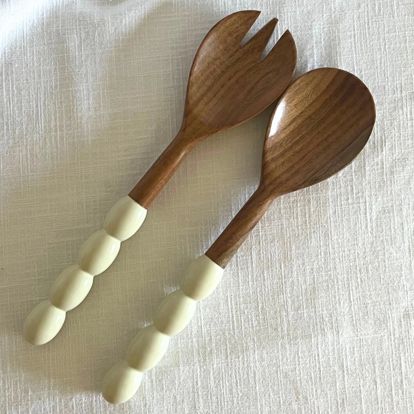 Bobbin Salad Servers - Mushroom