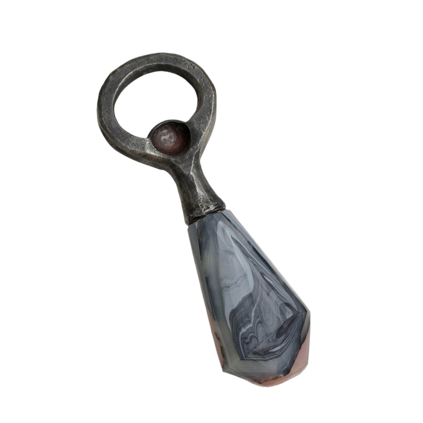 Recycled Plastic & Forged Steel Bottle Opener Stone Rose