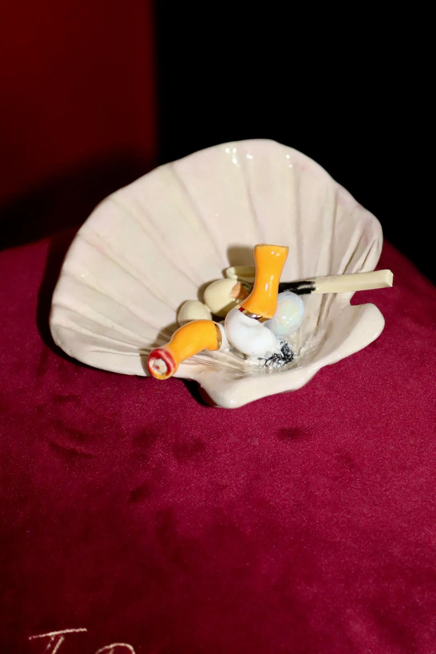 Nuts And Cigs Shell Ashtray