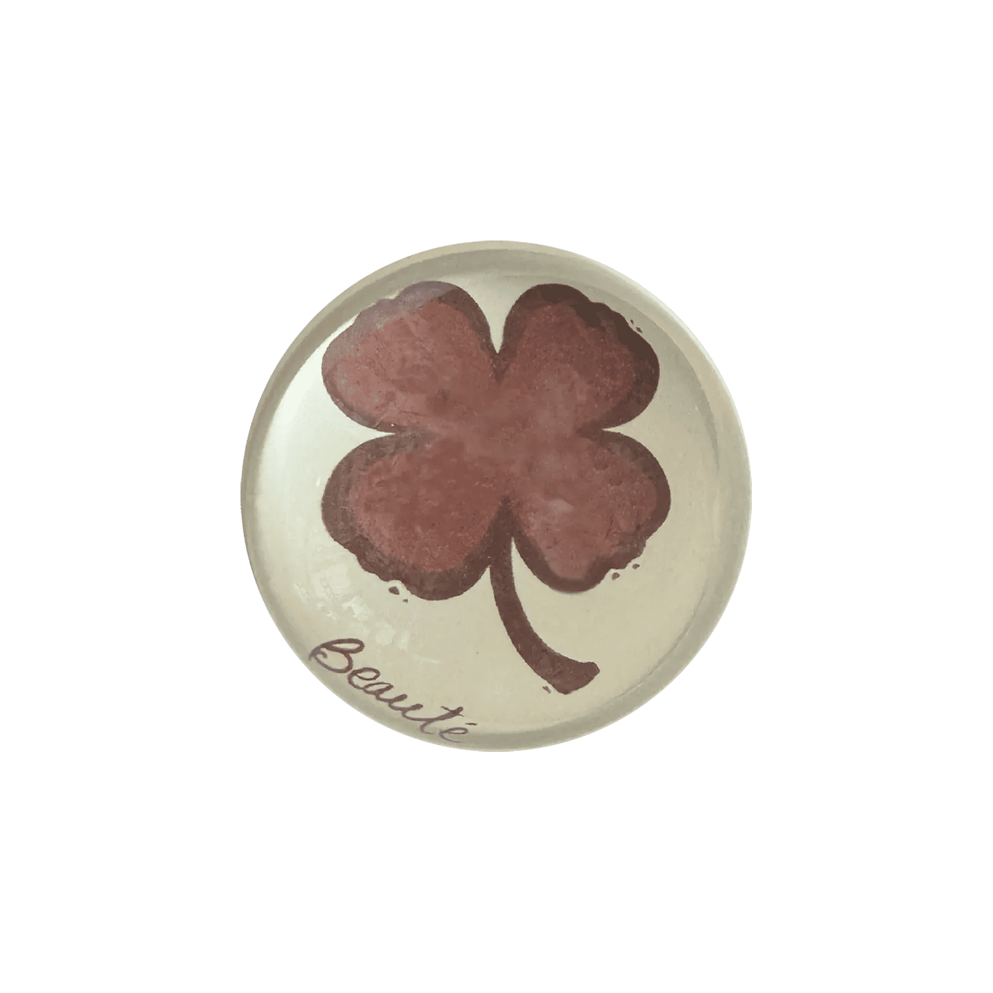 Burgundy Clover Paperweight