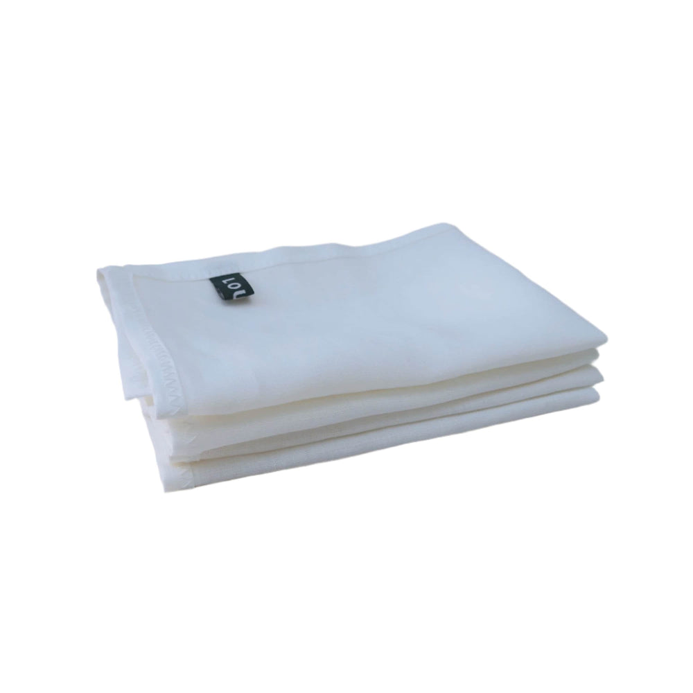 Irish Linen Napkin Set of 4 - White