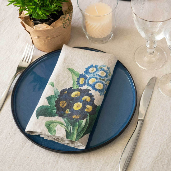 Linen Napkins GARDEN FLOWERS Set of 6