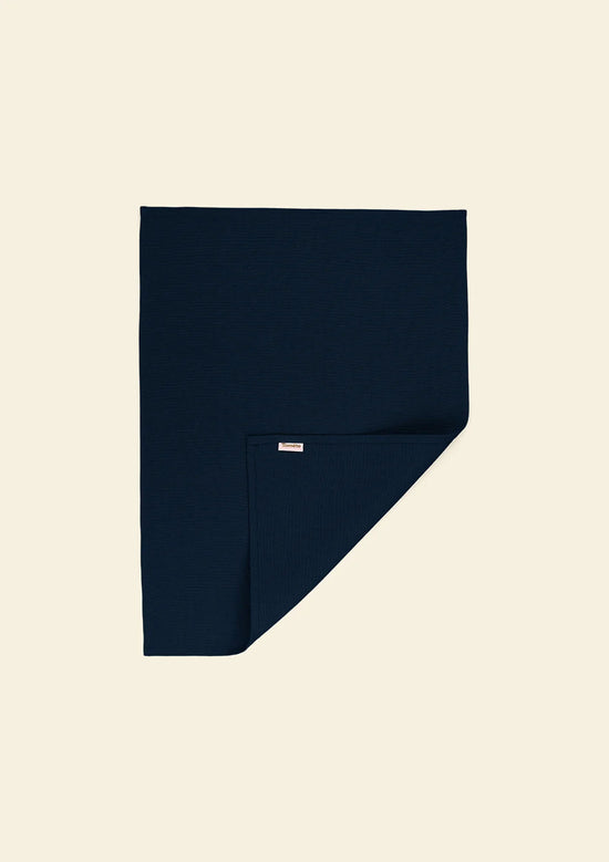 The Navy Blue Linen Tea Towel